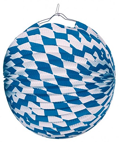 Kogler Lampion Bayern, schwer entflammbar, in Tasche, Karton, Papier, Blau/Weiß, Einheitsgröße Kogler Lampion Bayern, schwer entflammbar, in Tasche, Karton, Papier, Blau/Weiß, Einheitsgröße von Kogler