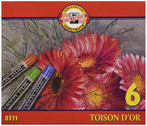 KOH-I-NOOR 8511 Pastellkreide - 6 Farben von Koh-I-Noor