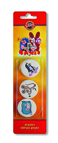 KOH-I-NOOR Hardtmuth Weicher Radiergummi, natürlich, kleiner Maulwurf, Krtek, Blisterpackung mit 3 Stück KOH-I-NOOR Hardtmuth Weicher Radiergummi, natürlich, kleiner Maulwurf, Krtek, Blisterpackung mit 3 Stück von Koh-I-Noor