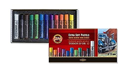 KOH-I-NOOR Extra weiche Pastellkreiden, 12 Stück (FA8552) von KOH-I-NOOR