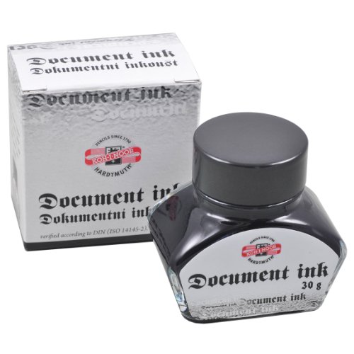 Koh-I-NOOR 30 g Dokument Füllfederhalter Tinte im Glas Flasche – Schwarz Koh-I-NOOR 30 g Dokument Füllfederhalter Tinte im Glas Flasche – Schwarz von Koh-I-Noor