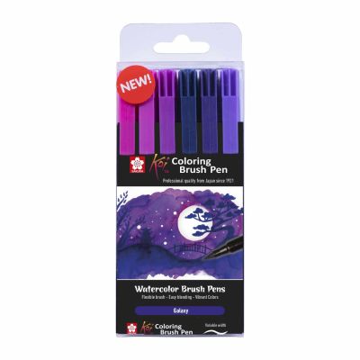 Koi Coloring Brush Pens Galaxy 6teilig von Royal Talens