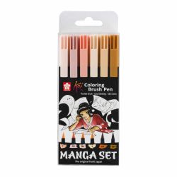 Coloring Brush Pens Manga 6-teilig von Koi