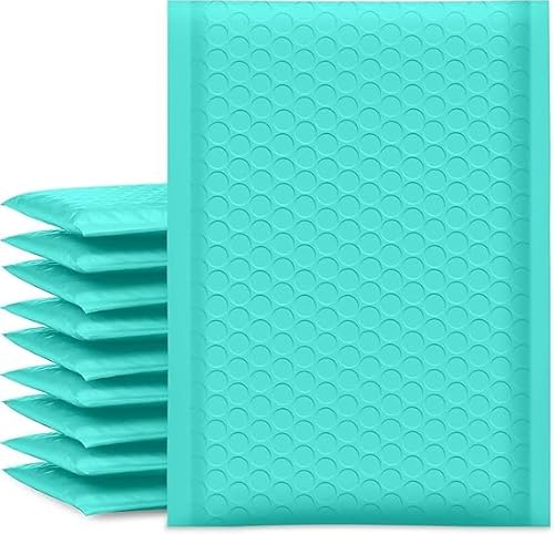 Koja Luftpolster-Versandtaschen, 21,8 cm, mit 12,7 x 17,8 cm nutzbarer Größe, extra dicke Polsterung, schnell und einfach, selbstklebend, Grün, 5 Stück Koja Luftpolster-Versandtaschen, 21,8 cm, mit 12,7 x 17,8 cm nutzbarer Größe, extra dicke Polsterung, schnell und einfach, selbstklebend, Grün, 5 Stück von Koja