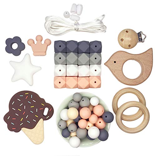 Kojoon Silikon Perlen Set für Halskette und Armband DIY Lose Perlen Machen Schlüsselanhänger Ohrring Kojoon Silikon Perlen Set für Halskette und Armband DIY Lose Perlen Machen Schlüsselanhänger Ohrring von Kojoon