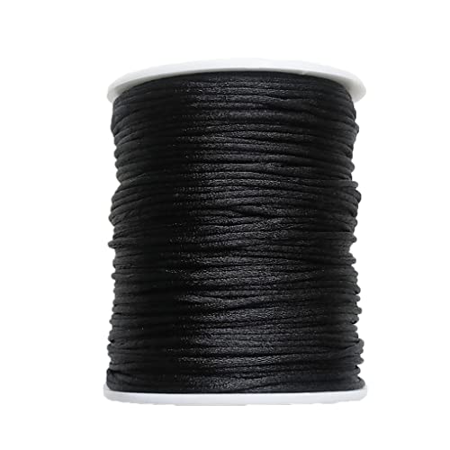 Nylon Schnur Schwarzer Rattenschwanz 1.5mm 90 Yard Kumihimo Schnur Satin Seidenschnur DIY Perlenschnur Fadenschnur Nylon Schnur Schwarzer Rattenschwanz 1.5mm 90 Yard Kumihimo Schnur Satin Seidenschnur DIY Perlenschnur Fadenschnur von Kojoon