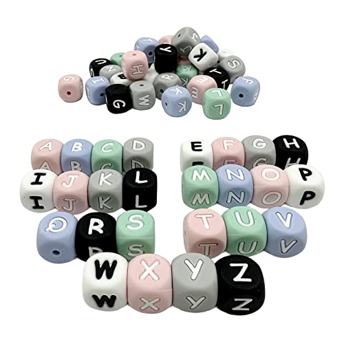 Silikon Alphabet 26 Buchstaben Perlen 12mm 78pc Mix Farbe Brief DIY lose Perlen für Halskette Armband Silikon Alphabet 26 Buchstaben Perlen 12mm 78pc Mix Farbe Brief DIY lose Perlen für Halskette Armband von Kojoon