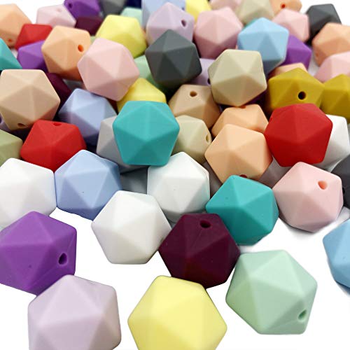 Silikon Multi-Facetten Perlen 14mm 50pc Mix Farbe Silikon Perlen für DIY Halskette Armband Silikon Multi-Facetten Perlen 14mm 50pc Mix Farbe Silikon Perlen für DIY Halskette Armband von Kojoon