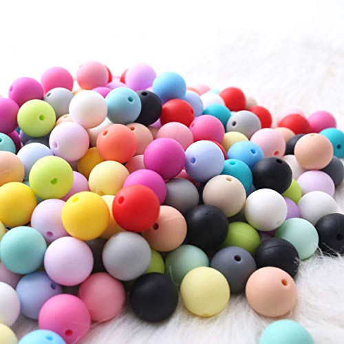 Silikon-Perlen 12mm 500pc Mix Farbe für Schmuck Machen DIY Armbänder Halsketten Crafts Silikon-Perlen 12mm 500pc Mix Farbe für Schmuck Machen DIY Armbänder Halsketten Crafts von Kojoon