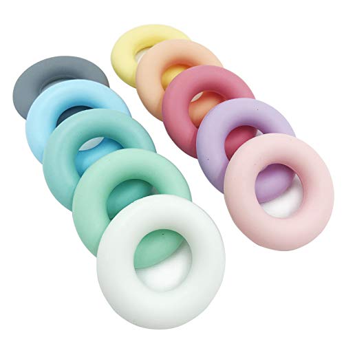 Silikon Ring 44mm 10pc DIY Silikon Perlen für Armband Halskette Silikon Ring 44mm 10pc DIY Silikon Perlen für Armband Halskette von Kojoon