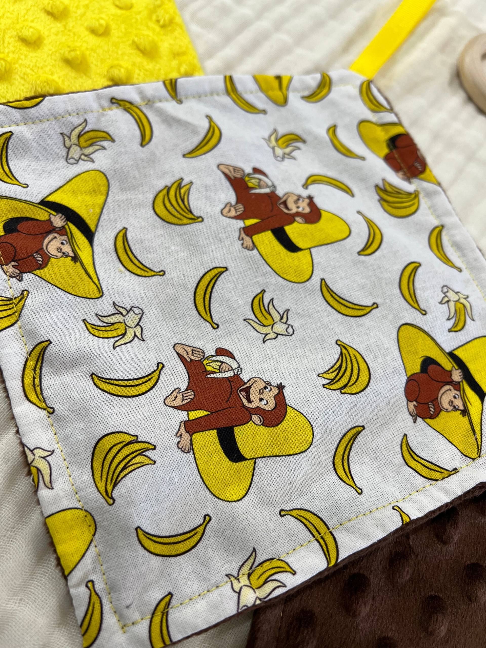Neugieriger George Yellow Hats & Bananas Minky Binky Halter von KokoNBear