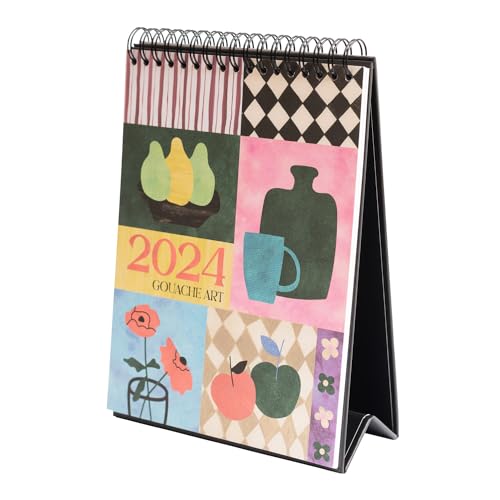 Kokonote Kalender 2024 Tischkalender Still Life Gouache Art Kalender 2024 Familienplaner Tischkalender 2024 zum Aufstellen 17 x 17 cm Jahreskalender 2024 Kokonote Kalender 2024 Tischkalender Still Life Gouache Art Kalender 2024 Familienplaner Tischkalender 2024 zum Aufstellen 17 x 17 cm Jahreskalender 2024 von Grupo Erik