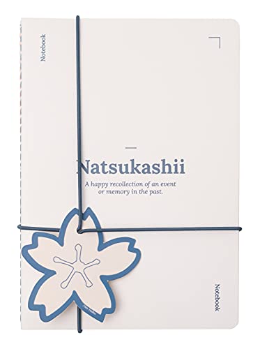 Kokonote Notizbuch Set Miss Haiku Blau - Notizbuch Dotted A5 und Notizbuch Liniert A5 - DIN A5 Heft von Kokonote