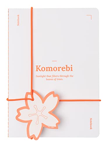 Kokonote Notizbuch Set Miss Haiku Orange - Notizbuch Dotted A5 und Notizbuch Liniert A5 - DIN A5 Heft von Kokonote