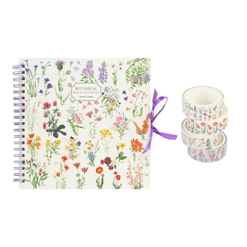 Grupo Erik Scrapbook Set: Fotoalbum zum selbstgestalten und Washi Tape Set Scrapbook Klebeband Wild Flowers Grupo Erik Scrapbook Set: Fotoalbum zum selbstgestalten und Washi Tape Set Scrapbook Klebeband Wild Flowers von Grupo Erik