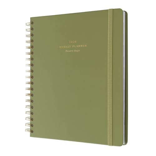 Kokonote Terminplaner 2025 2026 Kalender 2026 Buchkalender Groß Desert Sage - Tischkalender Kalenderbuch Schülerkalender Studienplaner 2025/2026 - Terminkalender Ringbuch Wochenplaner 2025 2026 von Kokonote
