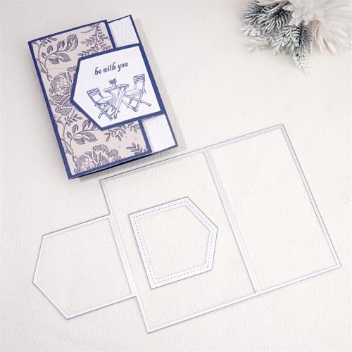 Kokorosa Milieu Stanzschablonen für Scrapbooking, Metall-Stanzform zum Basteln, Stanzformen für Kartenherstellung, geeignet für Party, Hochzeit, Urlaub usw von Kokorosa