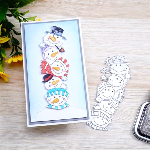 Kokorosa Niedliche Weihnachtsschneemänner Stanzformen, Metalldekoration, Stanzform für Winterkarten, geeignet für Feiern, Hochzeiten, Partys, Scrapbooking, Basteln Kokorosa Niedliche Weihnachtsschneemänner Stanzformen, Metalldekoration, Stanzform für Winterkarten, geeignet für Feiern, Hochzeiten, Partys, Scrapbooking, Basteln von Kokorosa