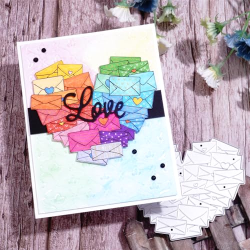 Kokorosa Scrapbooking-Stanzformen, Life Moments Kunst-Stanzformen, Metall-Stanzformen zum Basteln, Stanzformen für Kartenherstellung, geeignet für Party, Hochzeit, Urlaub usw. (07) von Kokorosa