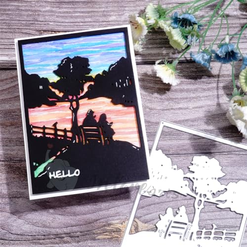 Kokorosa Scrapbooking-Stanzformen, Life Moments Kunst-Stanzformen, Metall-Stanzformen zum Basteln, Stanzformen für Kartenherstellung, geeignet für Party, Hochzeit, Urlaub usw. (08) von Kokorosa