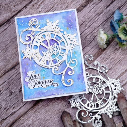 Kokorosa Stanzformen für Scrapbooking, Blumen-Stanzformen, Metall-Stanzformen zum Basteln, Stanzformen für Kartenherstellung, geeignet für Party, Hochzeit, Urlaub usw. (Schneeglöckchen-Uhr, 13,2 x 9,8 Kokorosa Stanzformen für Scrapbooking, Blumen-Stanzformen, Metall-Stanzformen zum Basteln, Stanzformen für Kartenherstellung, geeignet für Party, Hochzeit, Urlaub usw. (Schneeglöckchen-Uhr, 13,2 x 9,8 von Kokorosa