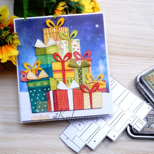 Kokorosa Weihnachts-Stanzformen für Kartenherstellung, Metalldekoration, Winterkarten, geeignet für Feiern, Hochzeiten, Partys, Scrapbooking, Basteln (14) von Kokorosa