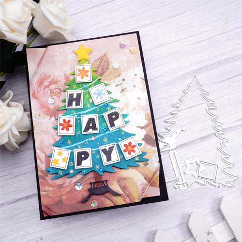 Kokorosa Weihnachts-Stanzformen für Kartenherstellung, Metalldekoration, Stanzschablonen, Winterkarten-Stanzformen, geeignet für Feiern, Hochzeiten, Partys, Scrapbooking, Basteln (37) von Kokorosa