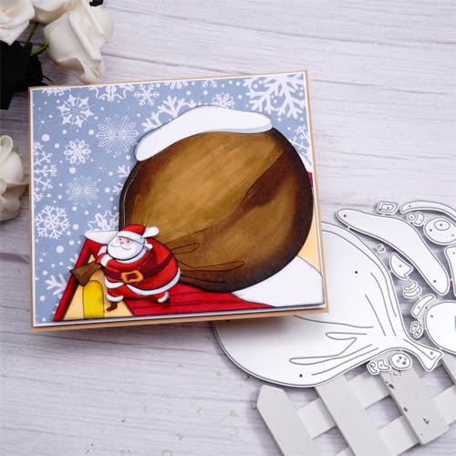 Kokorosa Weihnachts-Stanzformen für Kartenherstellung, Metalldekoration, Stanzschablonen, Winterkarten-Stanzformen, geeignet für Feiern, Hochzeiten, Partys, Scrapbooking, Basteln (42) von Kokorosa