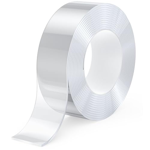 Kolamom 1 Pcs Doppelseitiges Klebeband Extra Stark 3M x 2CM – Abziehbares Nano Tape für Wände, Teppiche & Poster – Transparent & Rückstandsfrei – Starker Halt auf Glas/Metall/Holz Kolamom 1 Pcs Doppelseitiges Klebeband Extra Stark 3M x 2CM – Abziehbares Nano Tape für Wände, Teppiche & Poster – Transparent & Rückstandsfrei – Starker Halt auf Glas/Metall/Holz von Kolamom
