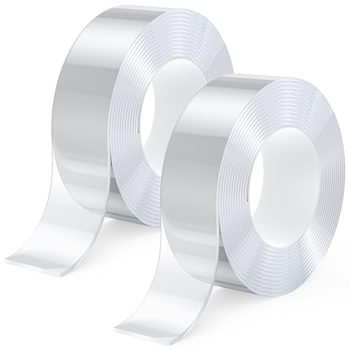 Kolamom 2 Pcs Doppelseitiges Klebeband Extra Stark 3M x 2CM – Abziehbares Nano Tape für Wände, Teppiche & Poster – Transparent & Rückstandsfrei – Starker Halt auf Glas/Metall/Holz Kolamom 2 Pcs Doppelseitiges Klebeband Extra Stark 3M x 2CM – Abziehbares Nano Tape für Wände, Teppiche & Poster – Transparent & Rückstandsfrei – Starker Halt auf Glas/Metall/Holz von Kolamom