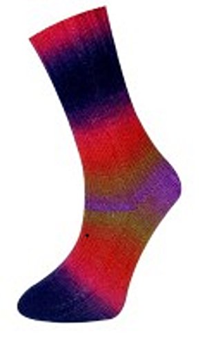 Flotte Socke Kolibri, Sockenwolle, Fb. 6213, mit Anleitung zum Socken stricken, 100 Gramm von Kolibri