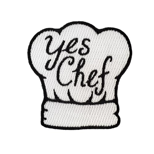 Kolorspun Aufnäher "Yes Chef", bestickt, zum Aufbügeln von Kolorspun