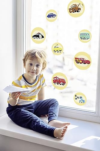Fensterbild Cars Ka-Chow Bubbles - Größe 30 x 30 cm, 2 Bogen - Fenstersticker, Disney, Kinderzimmer, Babyzimmer, Auto von Komar