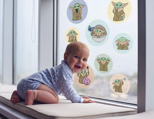 Fensterbild Grogu - Padawan Bubbles - Größe 30 x 30 cm, 2 Bogen - Fenstersticker, Disney, Kinderzimmer, Babyzimmer, Mandalorian Fensterbild Grogu - Padawan Bubbles - Größe 30 x 30 cm, 2 Bogen - Fenstersticker, Disney, Kinderzimmer, Babyzimmer, Mandalorian von Komar