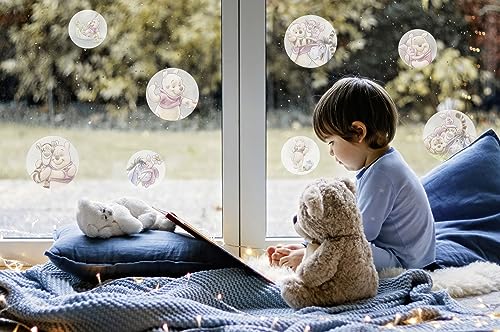 Fensterbild Winnie the Pooh Wonderful Bubbles - Größe 30 x 30 cm, 2 Bogen - Fenstersticker, Disney, Kinderzimmer, Babyzimmer, Bär von Komar