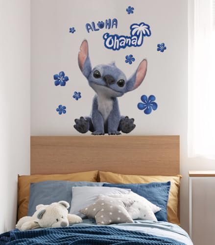 Komar Wandtattoo - Disney Lilo and Stitch Live Action Ohana - Größe 50 x 70 cm, Wandsticker, Kinderzimmer, Wanddekoration, Blau Komar Wandtattoo - Disney Lilo and Stitch Live Action Ohana - Größe 50 x 70 cm, Wandsticker, Kinderzimmer, Wanddekoration, Blau von Komar