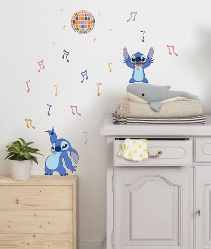 Komar Wandtattoo - Stitch Music - Größe 50 x 70 cm - Disney, Wandsticker, Kinderzimmer, Aufkleber, Bunt Komar Wandtattoo - Stitch Music - Größe 50 x 70 cm - Disney, Wandsticker, Kinderzimmer, Aufkleber, Bunt von Komar