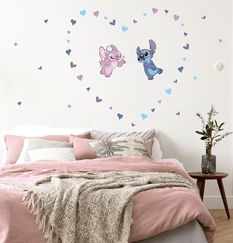 Komar Wandtattoo - Stitch in Love - Größe 50 x 70 cm - Disney, Wandsticker, Kinderzimmer, Aufkleber, Bunt Komar Wandtattoo - Stitch in Love - Größe 50 x 70 cm - Disney, Wandsticker, Kinderzimmer, Aufkleber, Bunt von Komar