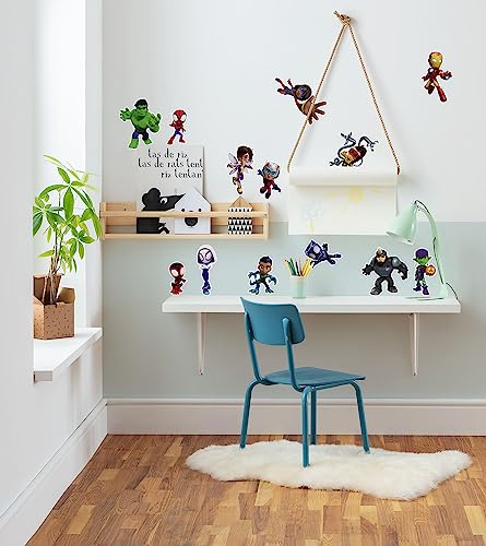 Marvel Wandtattoo - Spidey and Friends - Größe 50 x 70 cm, 13 Sticker - Spider-Man, Wandsticker, Aufkleber, Kinderzimmer von Komar