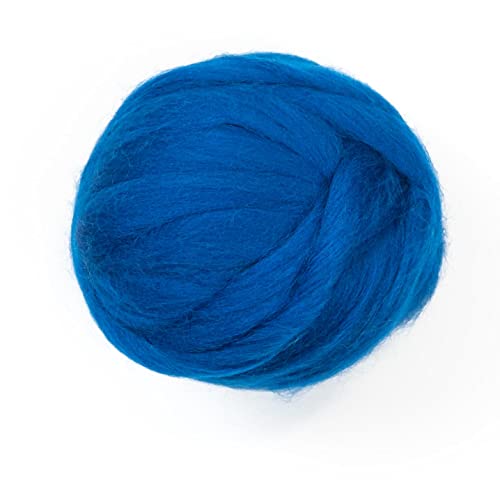 Kondoos Gefärbtes Wollvlies, wool roving, 225 gr. beste Qualitätsnaturwolle zum Nadelfilzen, Nassfilzen, Filzwolle Trockenfilzen, Spinnen und für Kunsthandwerkliches geeignet. (elektrisches blau, 8oz) Kondoos Gefärbtes Wollvlies, wool roving, 225 gr. beste Qualitätsnaturwolle zum Nadelfilzen, Nassfilzen, Filzwolle Trockenfilzen, Spinnen und für Kunsthandwerkliches geeignet. (elektrisches blau, 8oz) von Kondoos