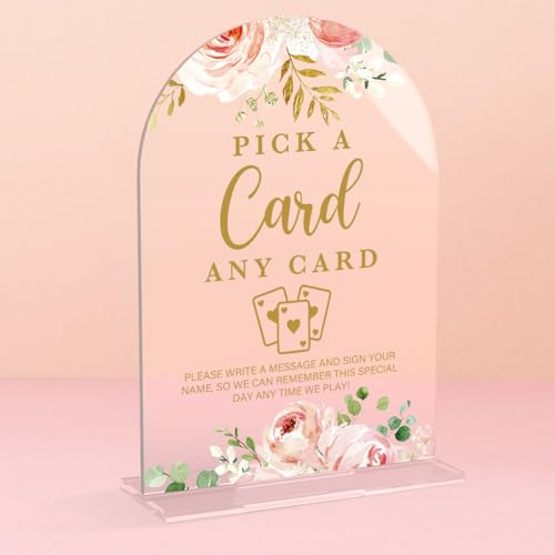 Acryl-Hochzeitsschilder, Brautparty-Dekorationen, wählen Sie eine Kartenschilder für den Empfang, moderner Kalligraphiebogen, Acryl-Tischplatte für Hochzeitsempfang und Verlobungsfeiern (klare rosa von KongMoTree