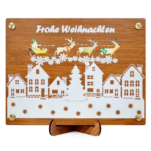 Konoz Holz Weihnachtskarten, Geldgeschenke Weihnachten, Christmas Cards, Weihnachtskarte mit Umschlag und Ständer, Geldkarte Weihnachten Geschenke Frauen Männer Konoz Holz Weihnachtskarten, Geldgeschenke Weihnachten, Christmas Cards, Weihnachtskarte mit Umschlag und Ständer, Geldkarte Weihnachten Geschenke Frauen Männer von Konoz