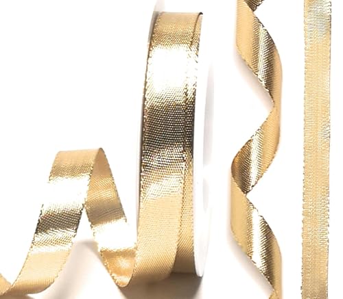 Schleifenband 25m x 15mm gold Dekoband Goldband ohne Draht von Konrad Arnold