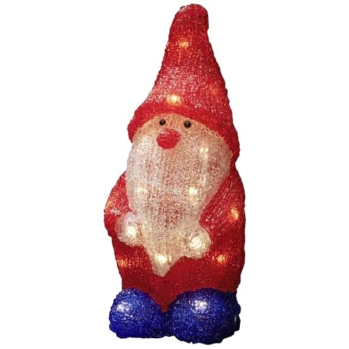 Konstsmide 6227-103 Acryl-Figur Weihnachtsmann Warmweiß LED Warmweiß von Konstsmide