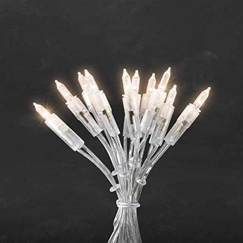 Konstsmide 6303-103 LED Minilichterkette / für Innen (IP20) 230V Innen / 50 warm weiße Dioden / transparentes Kabel von Konstsmide