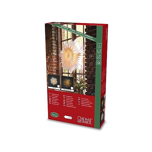 Konstsmide Greige brauner Papierstern, inkl. Anschlusskabel mit an/aus Schalter, ohne Leuchtmittel, E14 Lampenhalterung, 230V, Innen, weißes Kabel - 5933-360 Konstsmide Greige brauner Papierstern, inkl. Anschlusskabel mit an/aus Schalter, ohne Leuchtmittel, E14 Lampenhalterung, 230V, Innen, weißes Kabel - 5933-360 von Konstsmide