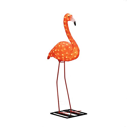 Konstsmide 6273-803 Acryl-Figur EEK: F (A - G) Flamingo Bernstein LED Orange von Konstsmide