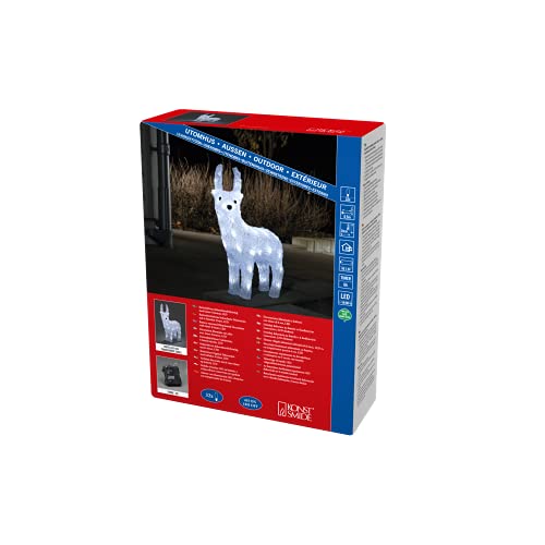 Konstsmide LED Acryl Rentier 6h Timer, 32 kalt weiße Dioden, batteriebetrieben, Außen, transparentes Kabel - 6139-203, Reindeer Konstsmide LED Acryl Rentier 6h Timer, 32 kalt weiße Dioden, batteriebetrieben, Außen, transparentes Kabel - 6139-203, Reindeer von Konstsmide