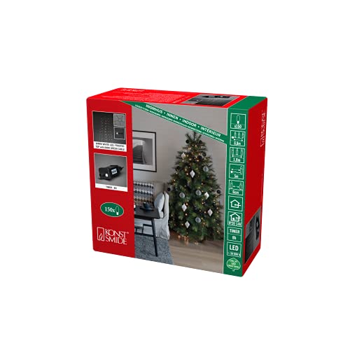 Konstsmide LED Baummantel mit Ring Ø 8, 5 Stränge à 30 warm weiße Dioden, gefrostet, vormontiert, 8h Timer, IP20, Innen, grün, 14V Innentrafo, dunkelgrünes Kabel - 6480-120 Konstsmide LED Baummantel mit Ring Ø 8, 5 Stränge à 30 warm weiße Dioden, gefrostet, vormontiert, 8h Timer, IP20, Innen, grün, 14V Innentrafo, dunkelgrünes Kabel - 6480-120 von Konstsmide