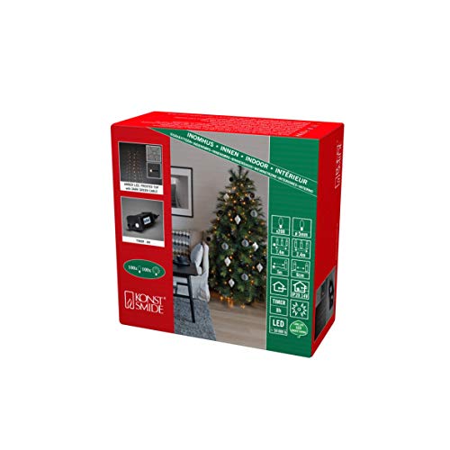 Konstsmide LED Baummantel mit Ring Ø 8, 5 Stränge à 40 bernsteinfarbene Dioden, gefrostet, vormontiert, mit Glimmereffekt, 8h Timer, grün, 14V Innentrafo, dunkelgrünes Kabel - 6484-810 Konstsmide LED Baummantel mit Ring Ø 8, 5 Stränge à 40 bernsteinfarbene Dioden, gefrostet, vormontiert, mit Glimmereffekt, 8h Timer, grün, 14V Innentrafo, dunkelgrünes Kabel - 6484-810 von Konstsmide